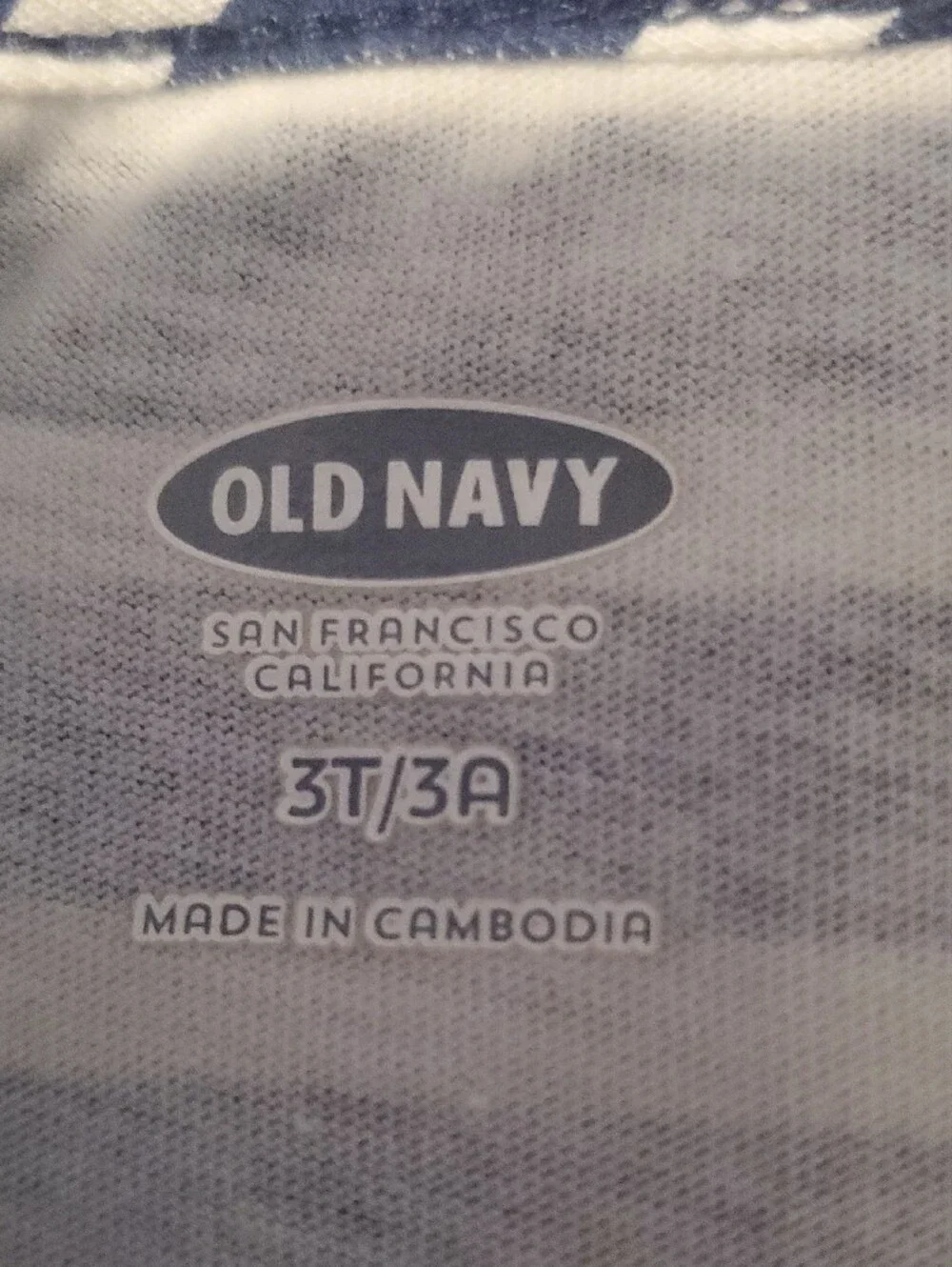 Old Navy Blue and White Striped Girls' Knit Dress